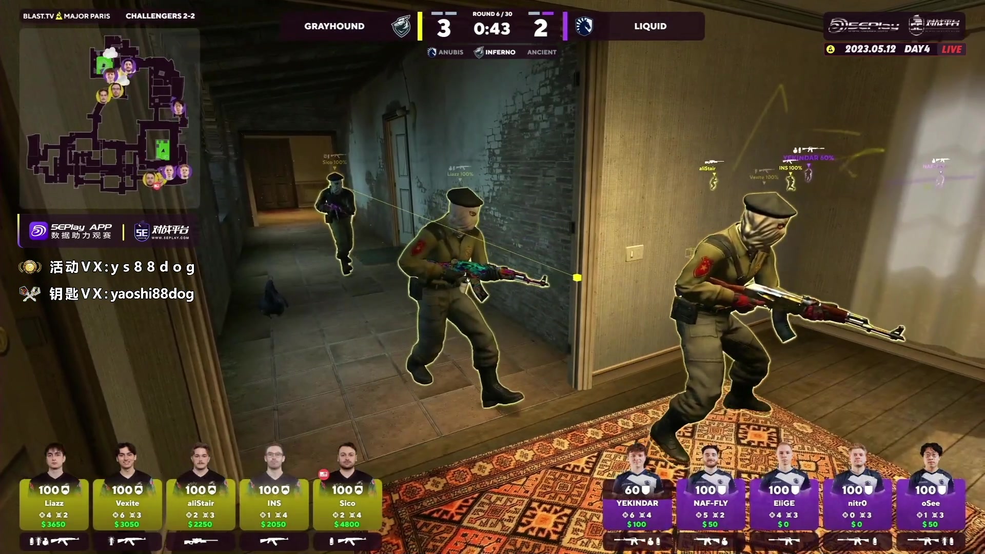 【2023-05-12 00点场】CSGO百岁三：黄金双倍 休赛一天 13号传奇组