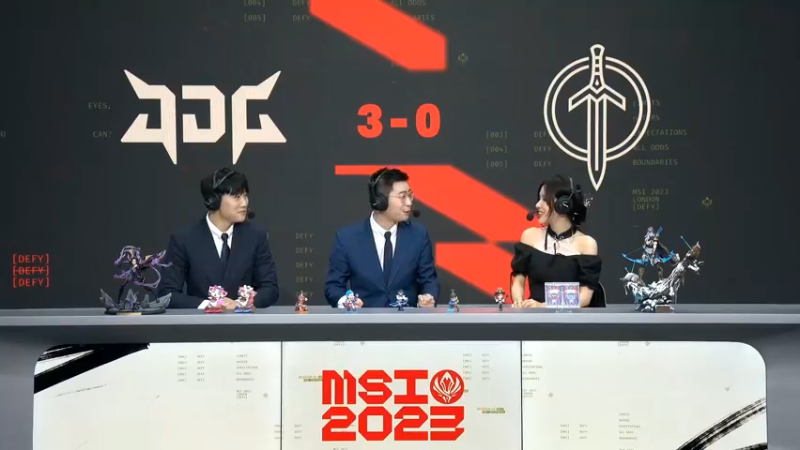 2023季中冠军赛JDG3比0完胜GG，余霜采访选手