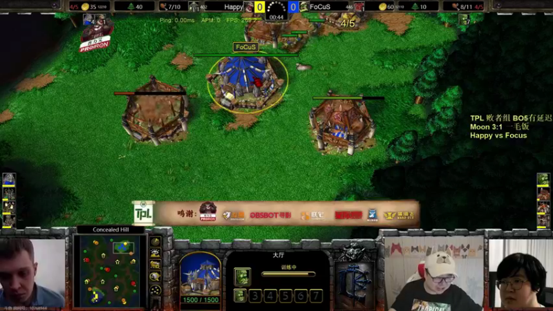 【TED出品】TPL败者组 Happy vs Focus 上 大力出奇迹