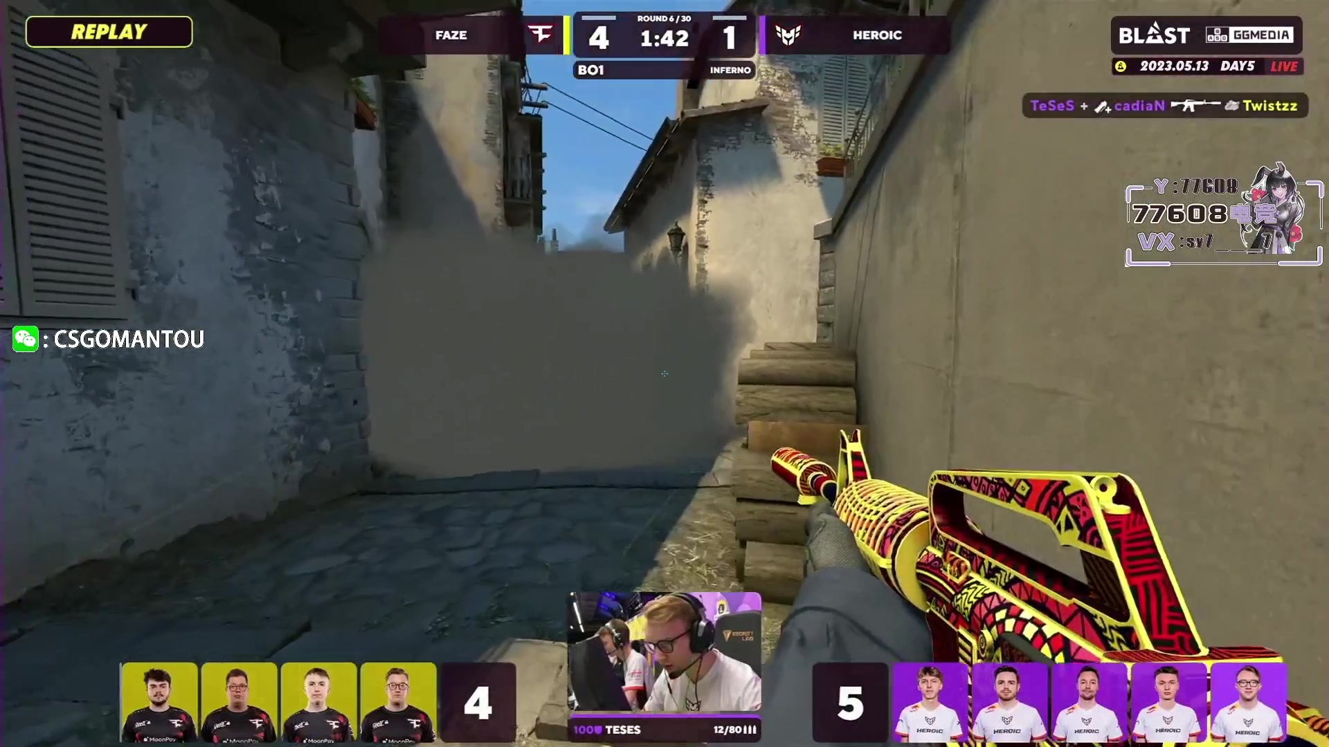 【2023-05-13 19点场】CSGO馒头：老师开始检查作业