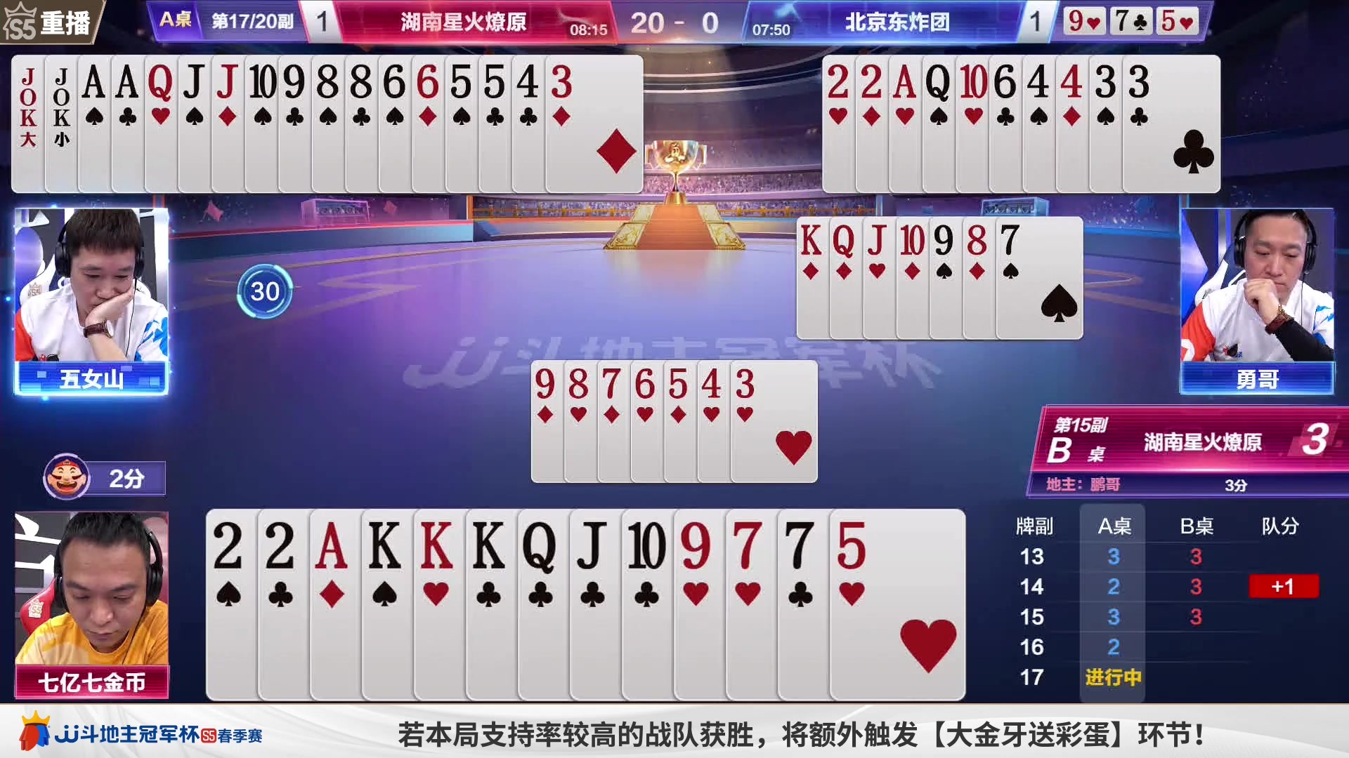【2023-05-13 12点场】JJ斗地主官方：【观赛赢金条】冠军杯直播中