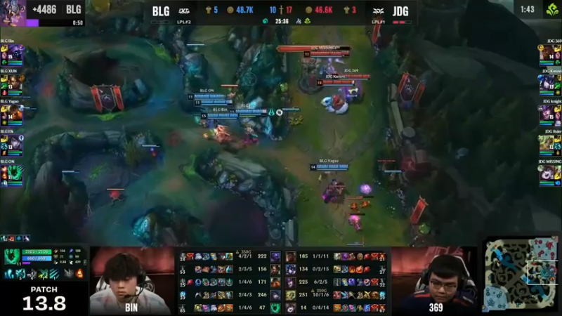 2023季中冠军赛BLG被JDG拉扯，锤石和泰坦空Q结果JDG获胜