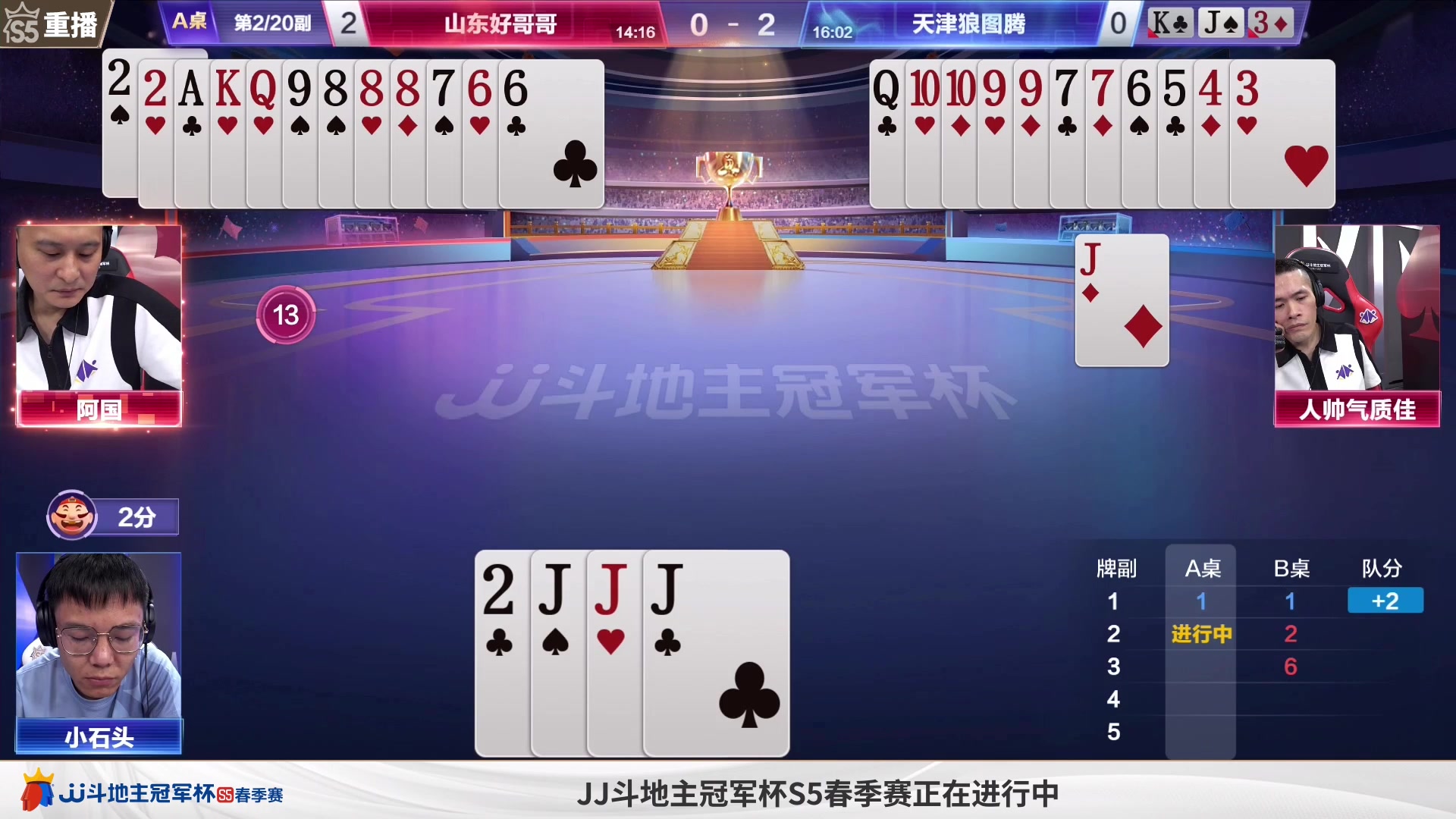 【2023-05-14 13点场】JJ斗地主官方：【观赛赢金条】冠军杯直播中