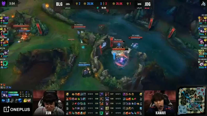 2023季中冠军赛BLG VS JDG，ad的差距很多啊