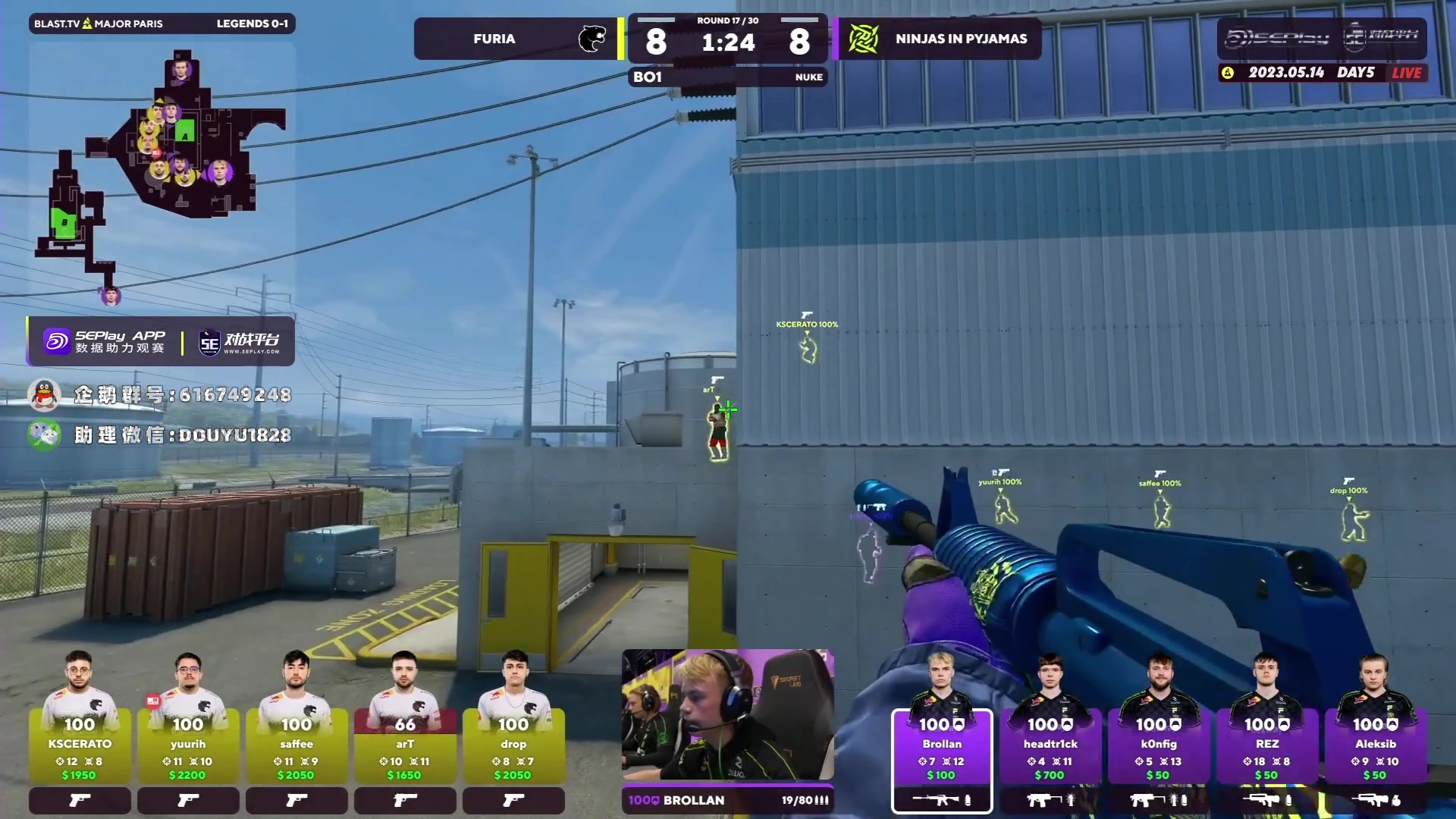 【2023-05-14 02点场】CSGO百岁三：钻粉四倍卡 G2 vs BNE