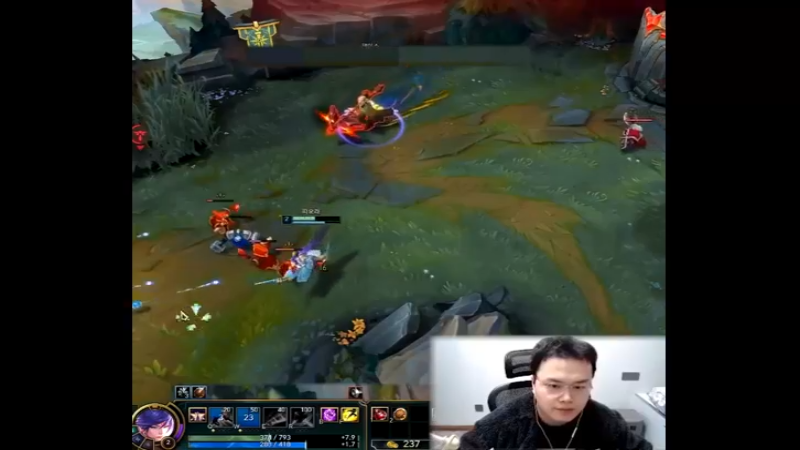 对线冠军FMVP上单kingen，被抓三次依旧单杀！