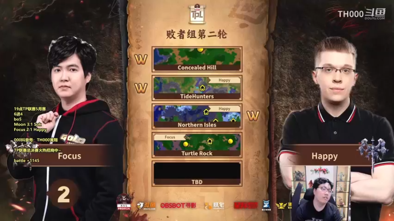 TPL  S1  5月月赛-8强败者组-Focus  vs  Happy-BO5  #4