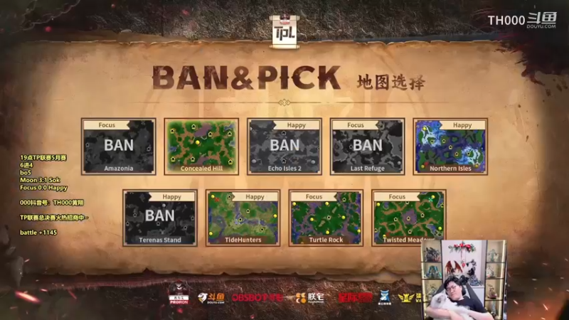 TPL  S1  5月月赛-8强败者组-Focus  vs  Happy-BO5  #1