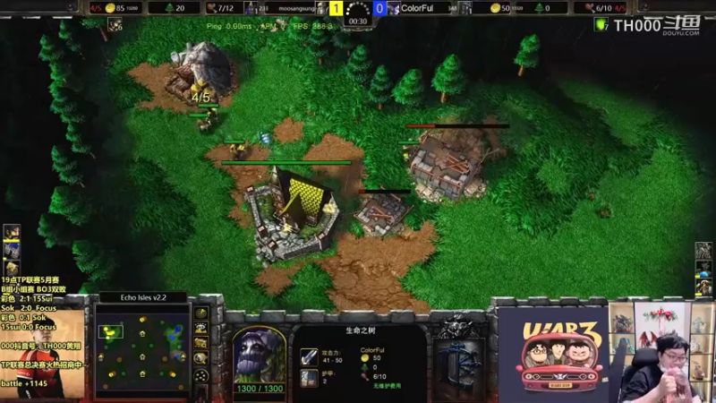 【000解说】TPL S1 5月月赛-B组小组赛-Sok vs 彩色-BO3 #2
