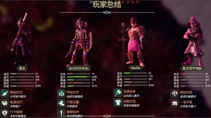 为了吾王2删档测试，四人联机熟手难度通关