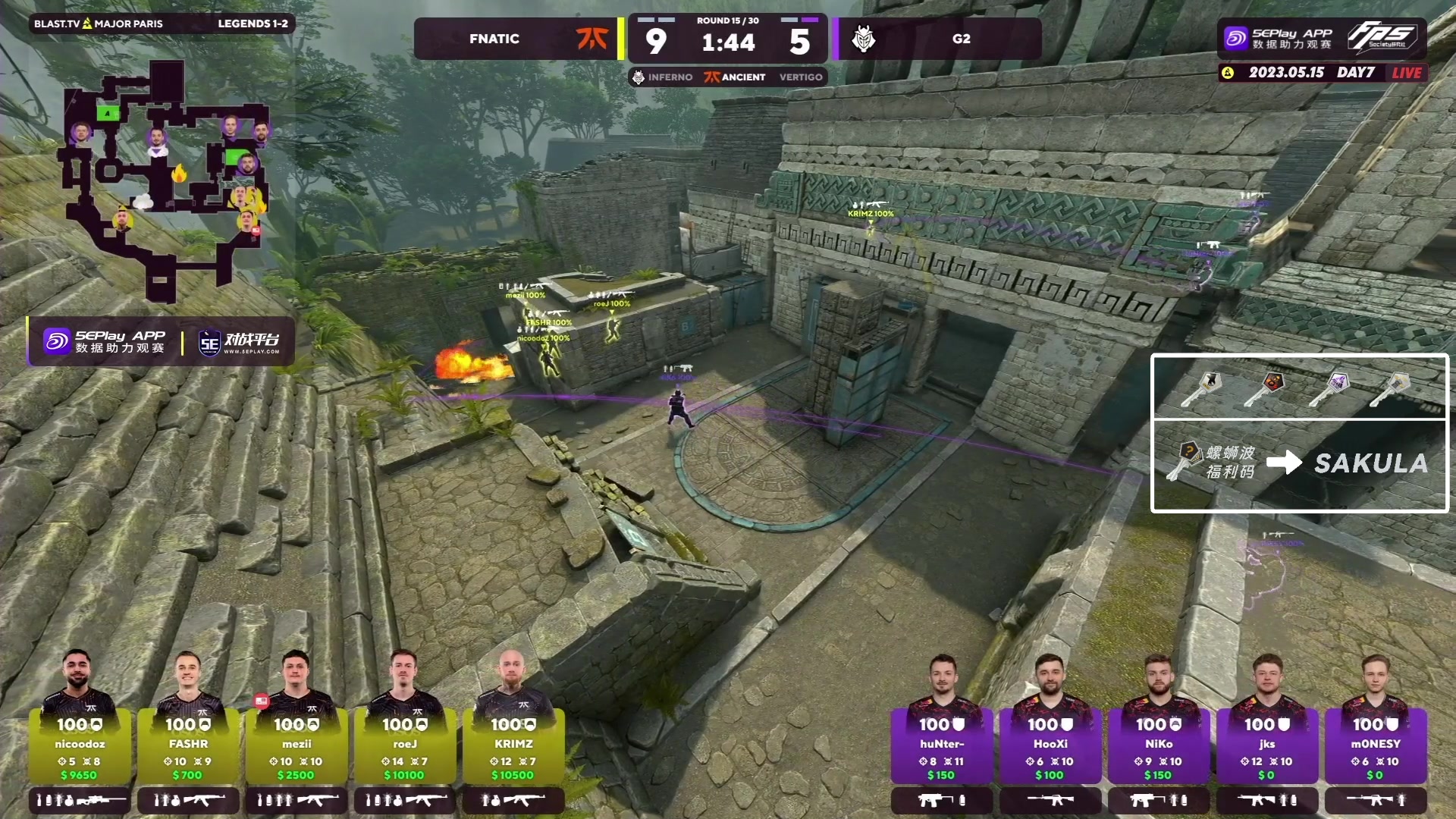 【2023-05-15 23点场】sakula吴润波：今天每一场都是生死战，精彩不容错过