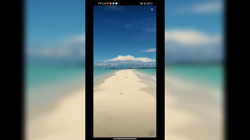 马尔代夫的海边海水绿兰真好看