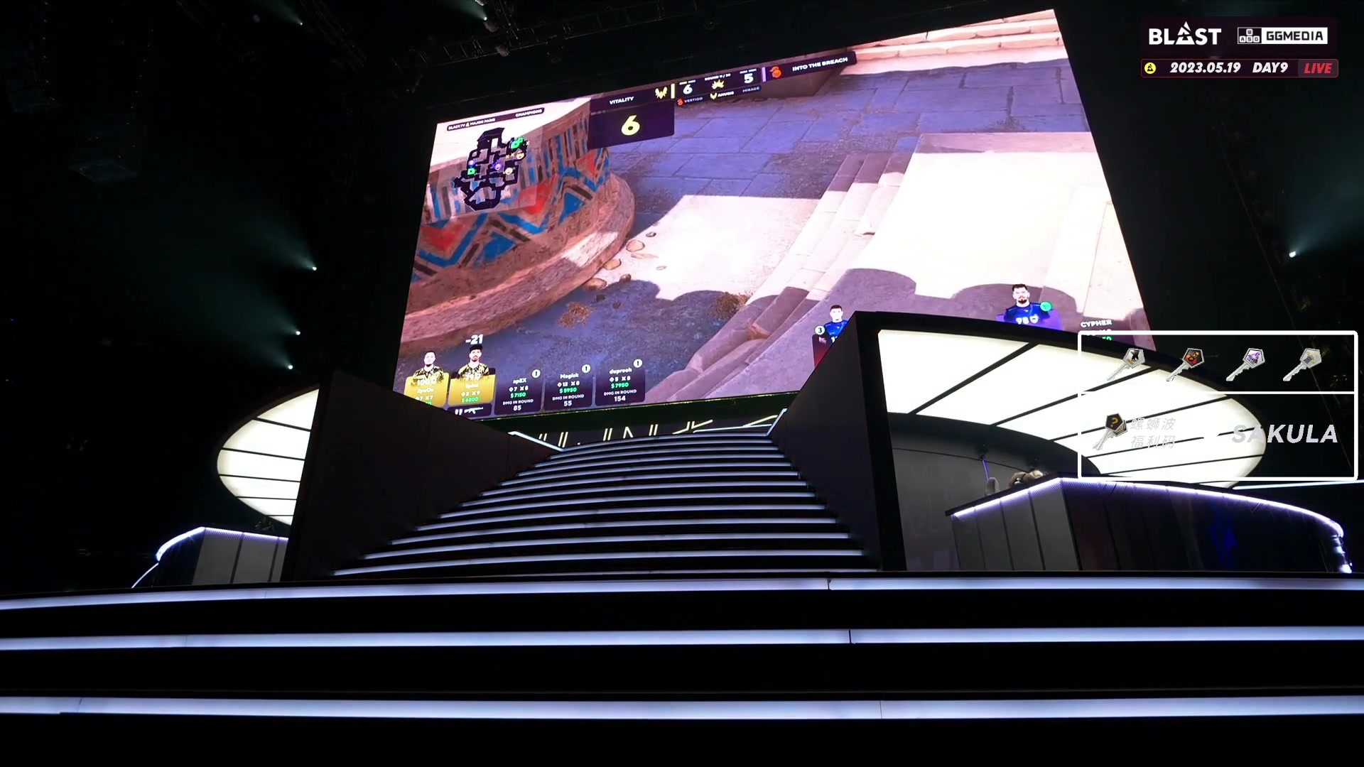 【2023-05-19 02点场】sakula吴润波：heroic vs faze 8强赛~