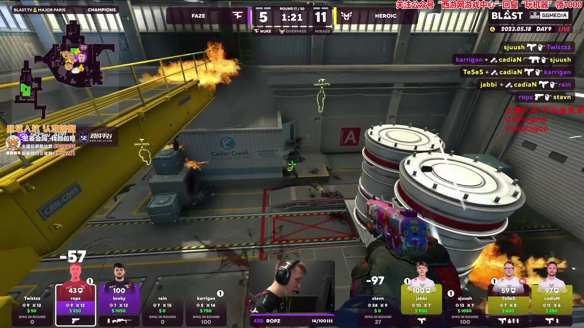 【2023-05-18 20点场】玩机器丶Machine：FAZE VS HEROIC 9点开打！