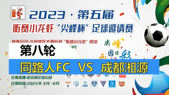 【集锦】2023·第五届·衡赛小龙虾“尖峰杯”足球邀请赛 第八轮 同路人 VS 成都湘源