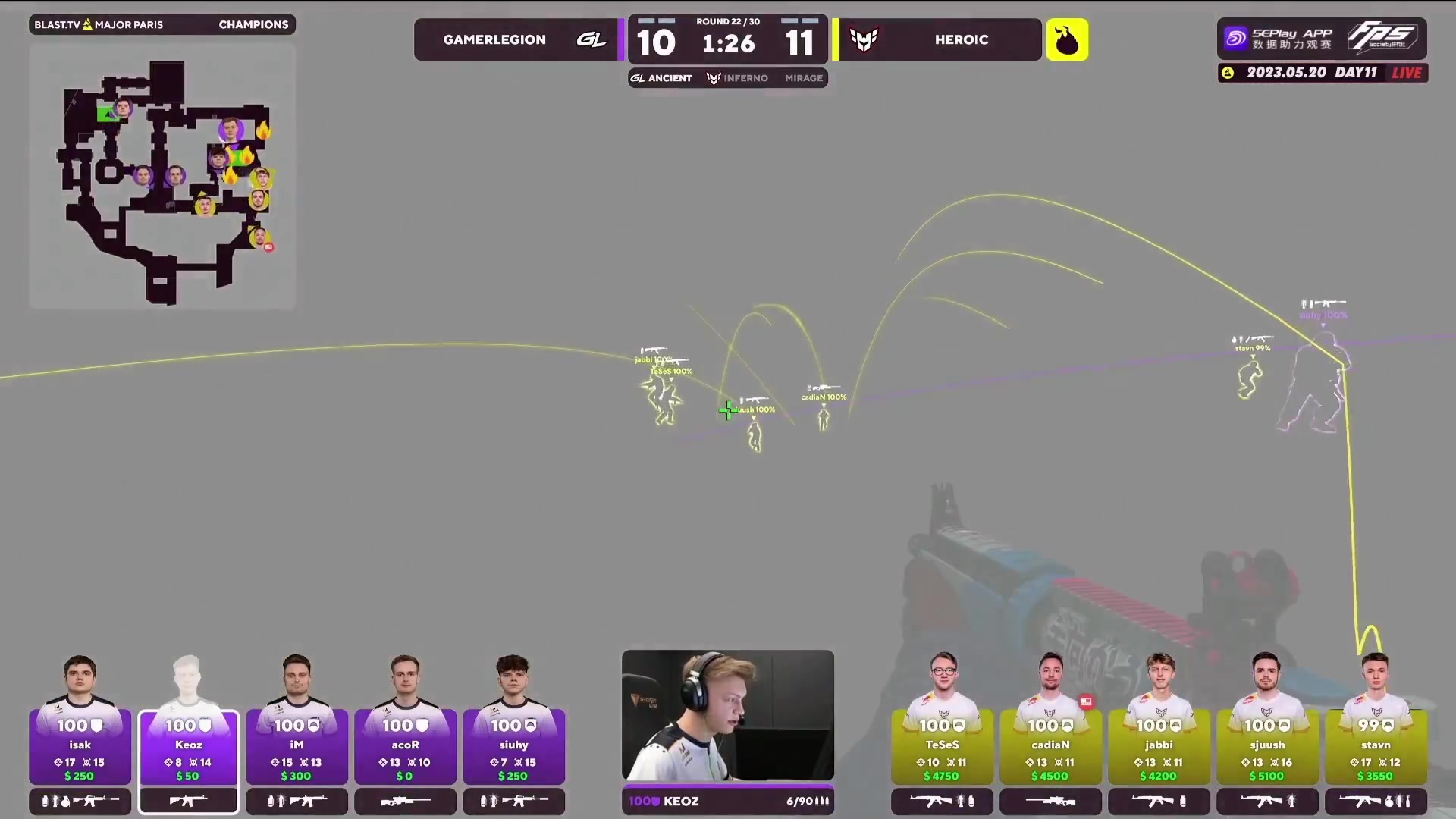 【2023-05-20 21点场】CSGO馒头：聊天听歌看比赛