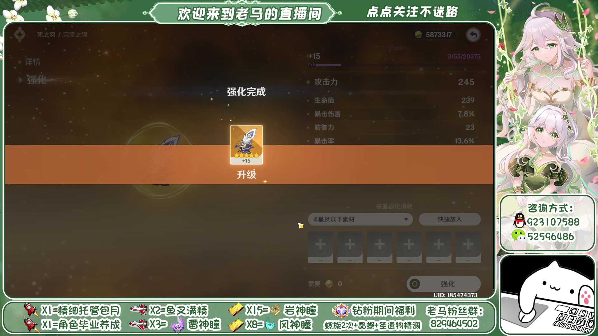 【2023-05-11 22点场】系双马尾的老马：精细看号指导~有问必答