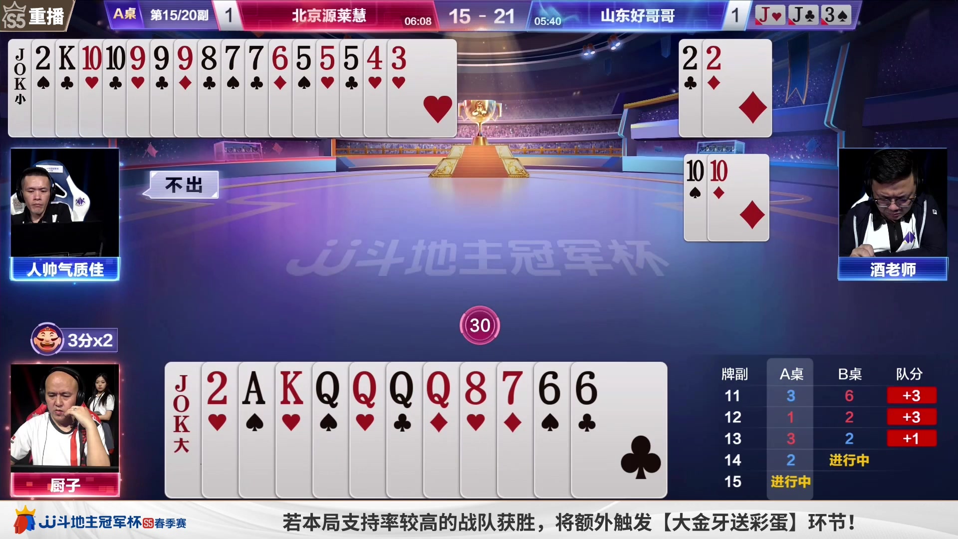 【2023-05-25 00点场】JJ斗地主官方：周四18点，海南四海VS好哥哥