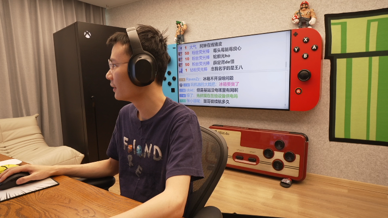 我在斗鱼看超级小桀直播马里奥制造