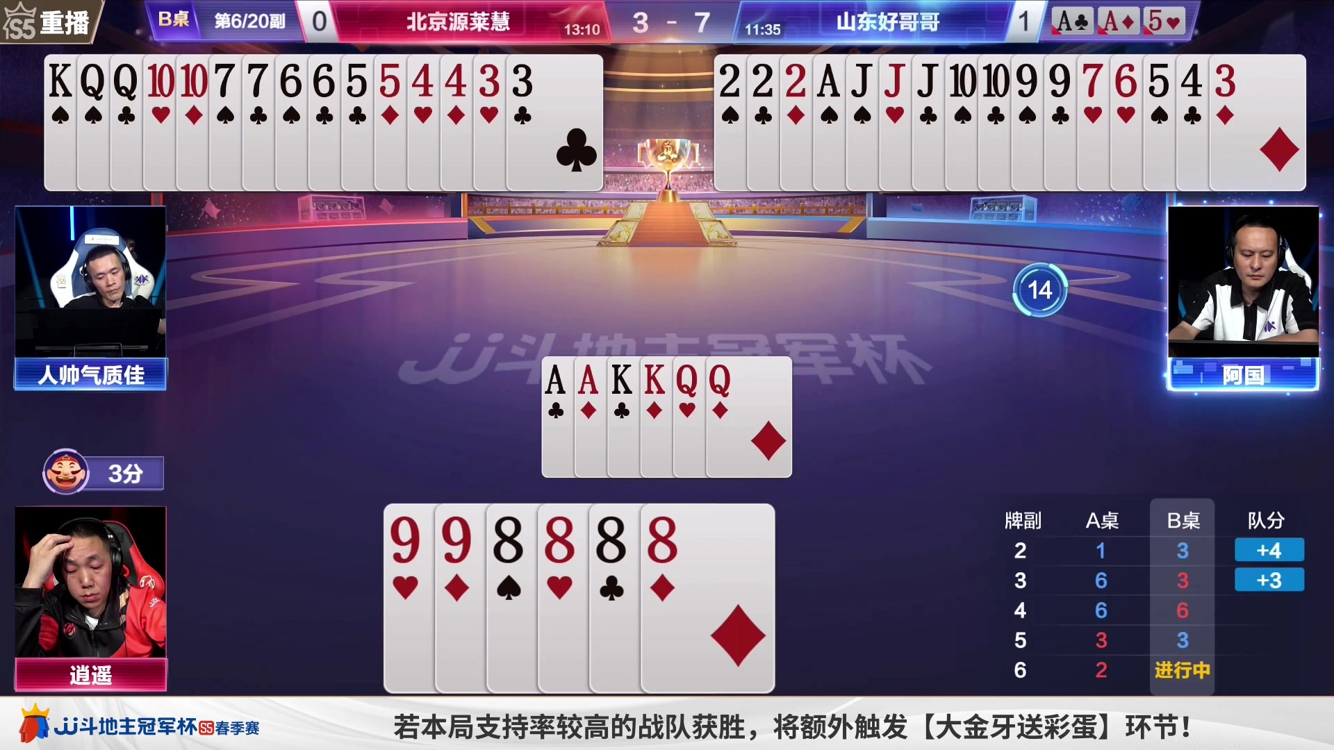 【2023-05-25 04点场】JJ斗地主官方：周四18点，海南四海VS好哥哥