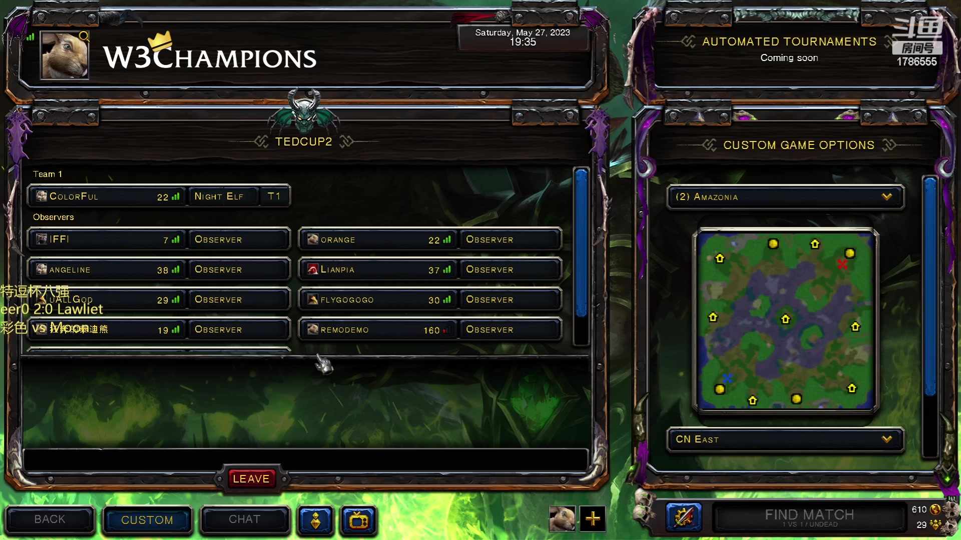 【2023-05-27 18点场】iameer0：【直播】7点特逗杯八强