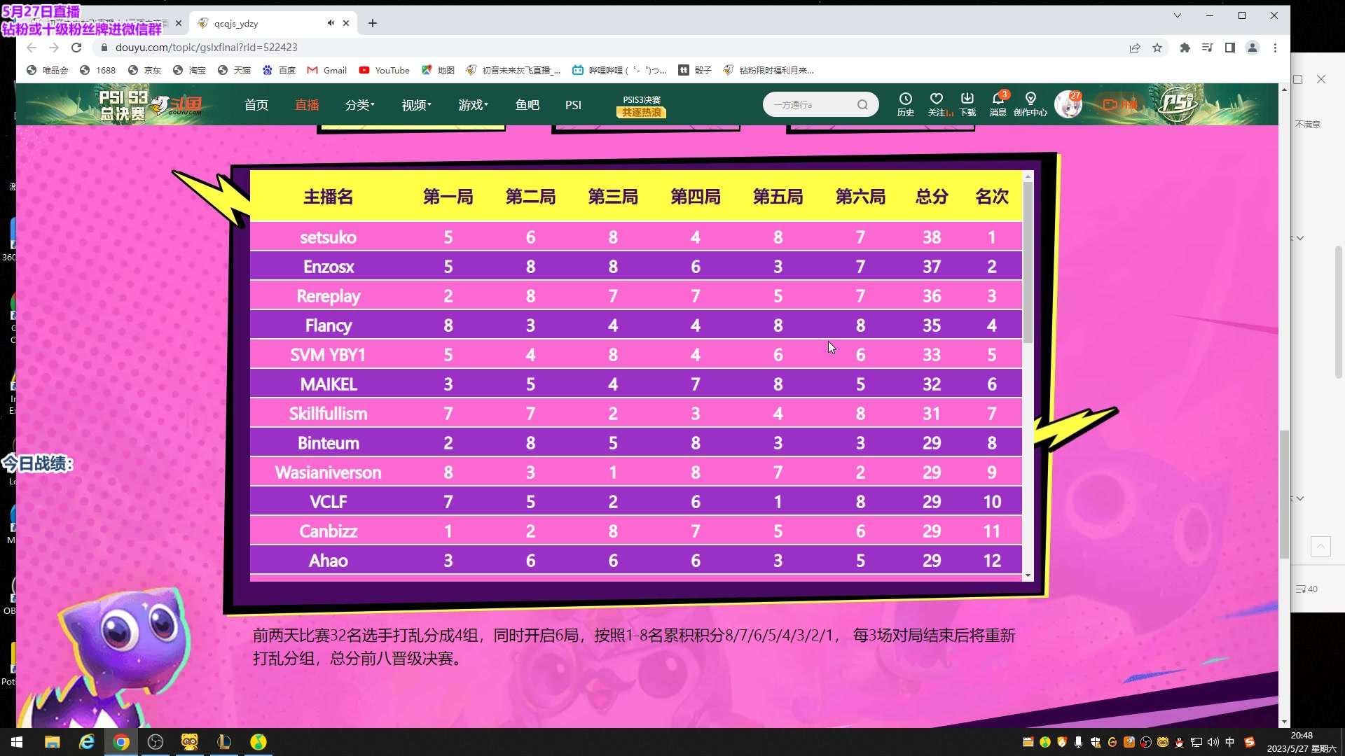 【2023-05-27 20点场】初音未来灰飞：初音：哥回来啦！上分冲冲冲！