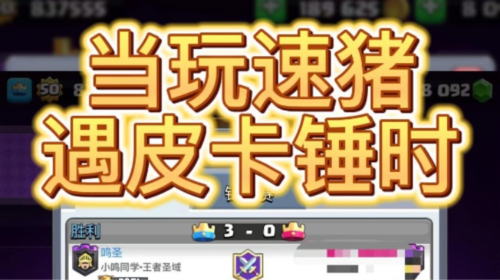 玩速猪遇到什么卡组你最开心