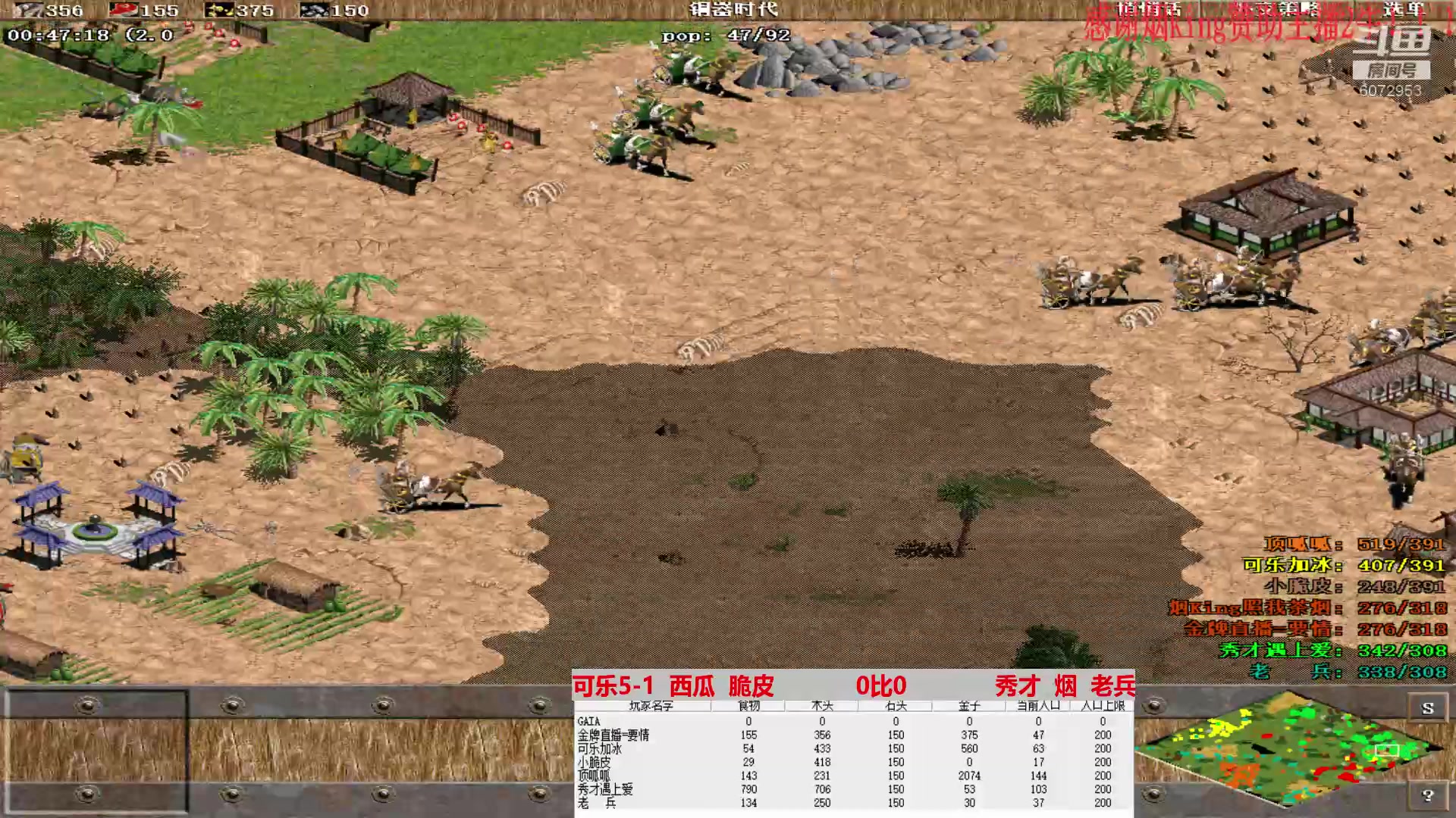 可乐5-1  西瓜  脆皮     1比1     秀才  烟  老兵