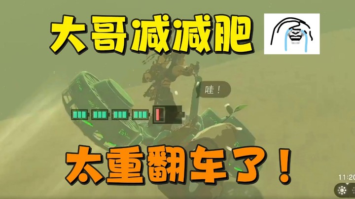 “大哥减减肥，太重翻车了”