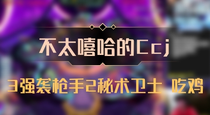 【不太嘻哈的Ccj】3强袭枪手2秘术卫士 吃鸡