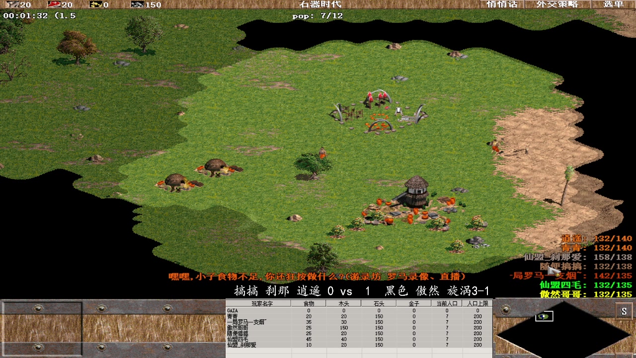 搞搞 刹那 逍遥 2 vs  3  黑色 傲然 旋涡3-1