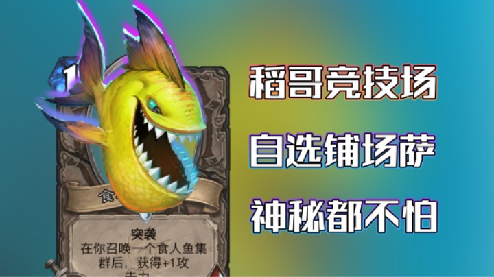 稻哥炉石12胜竞技场（萨）：自选铺场萨