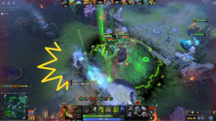 美滋滋dota2中单屠夫帕吉 躺赢