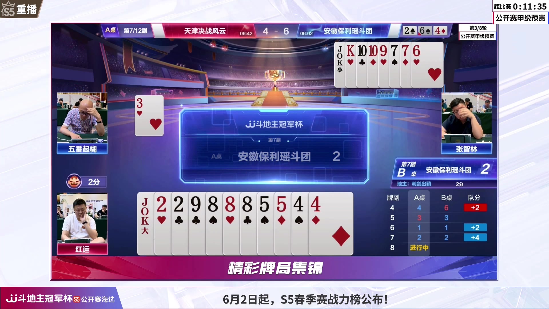 【2023-06-05 10点场】JJ斗地主官方：6月3日~7日，公开赛海选开启