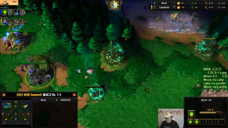 【TED出品】WSB循环赛 Moon vs Laby 快乐魔兽等点金