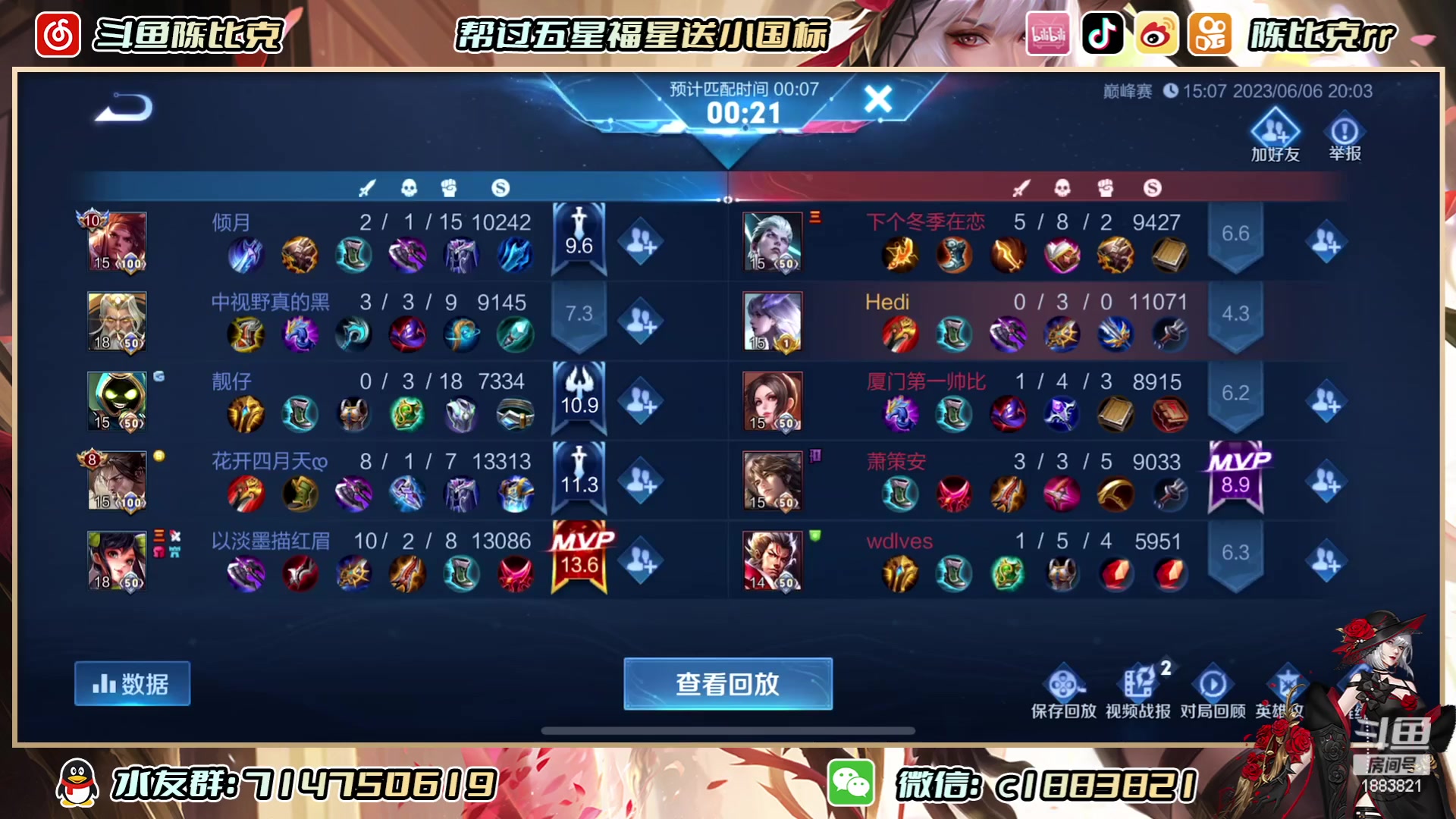 【2023-06-06 19点场】陈比克rr：阳光男孩 你懂得