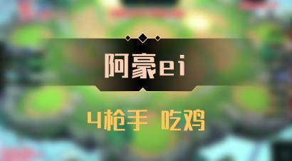 【阿豪ei】4枪手 吃鸡
