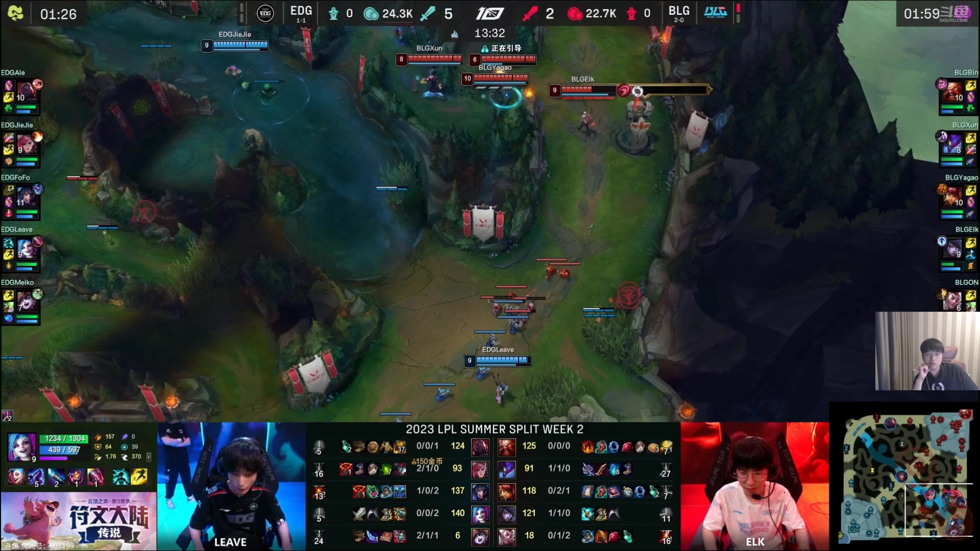 【2023-06-07 20点场】微笑：微笑：解说EDG打BLG