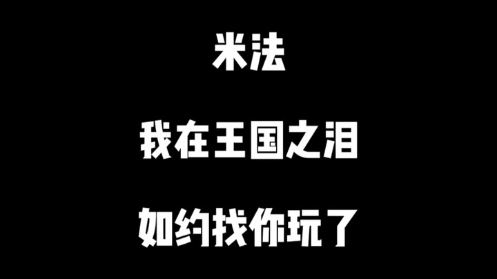 米法，我在王国之泪如约找你玩了！