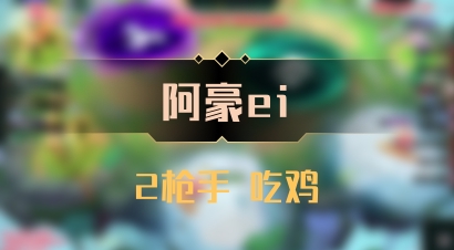 【阿豪ei】2枪手 吃鸡