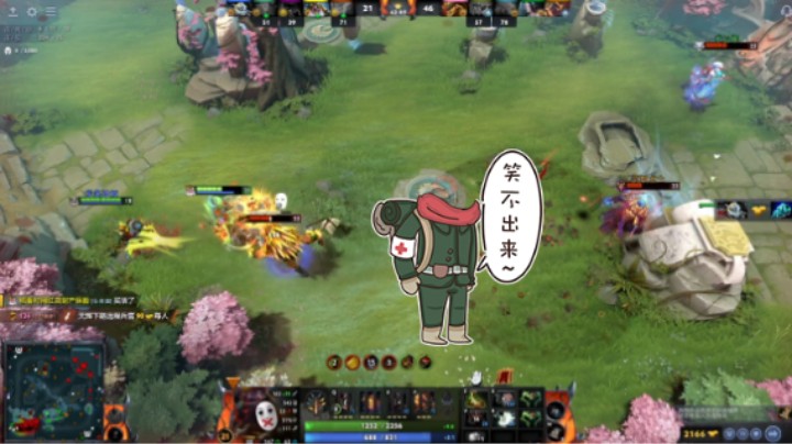 惨兮兮活久见DOTA2中单火枪狙击手遇见一手五号位小鹿魅惑妖女要转一打大哥，“补控制”选了四号位发条技师，全场对面白虎大隐身就无敌，最后推到泉水门口了还隐身无敌