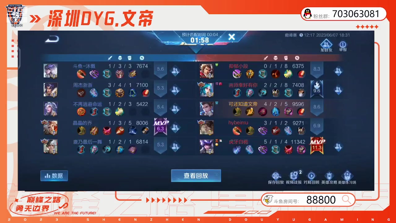 【2023-06-07 18点场】深圳DYG丶文帝：2450巅峰上第一