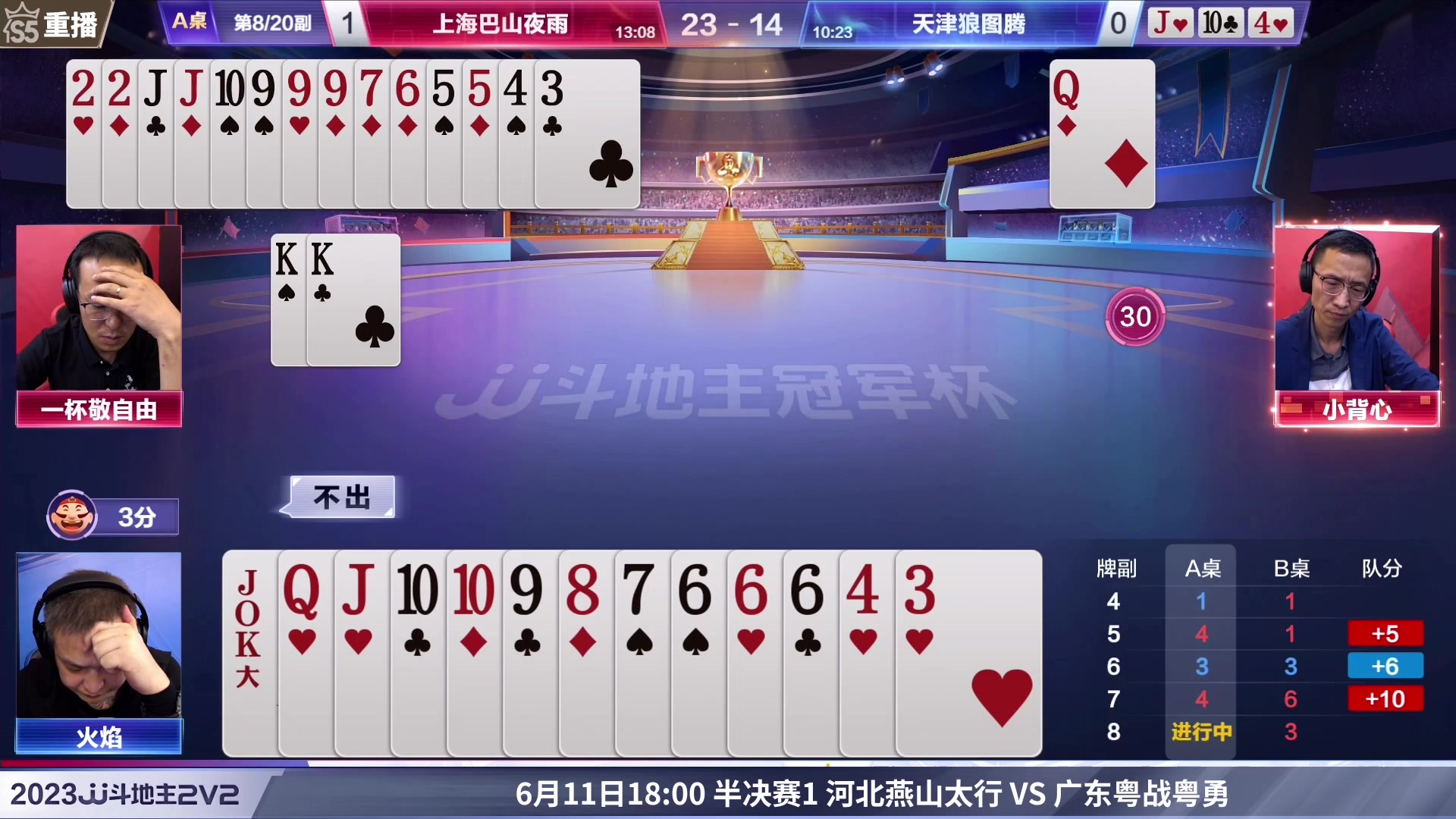 【2023-06-11 06点场】JJ斗地主官方：周日至周二，混团决赛段开打