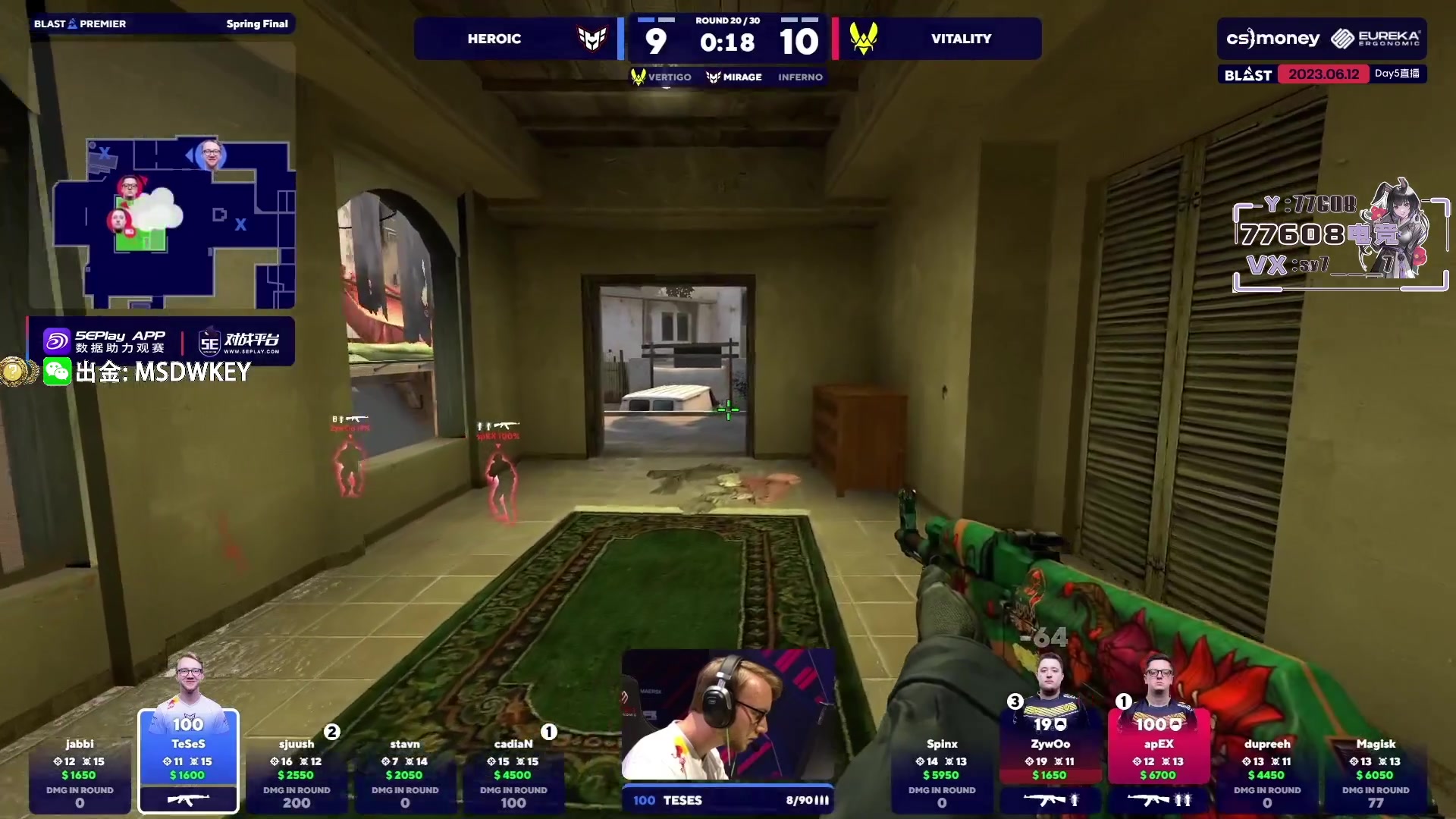 【2023-06-12 04点场】CSGO馒头：熬死我了随机玩