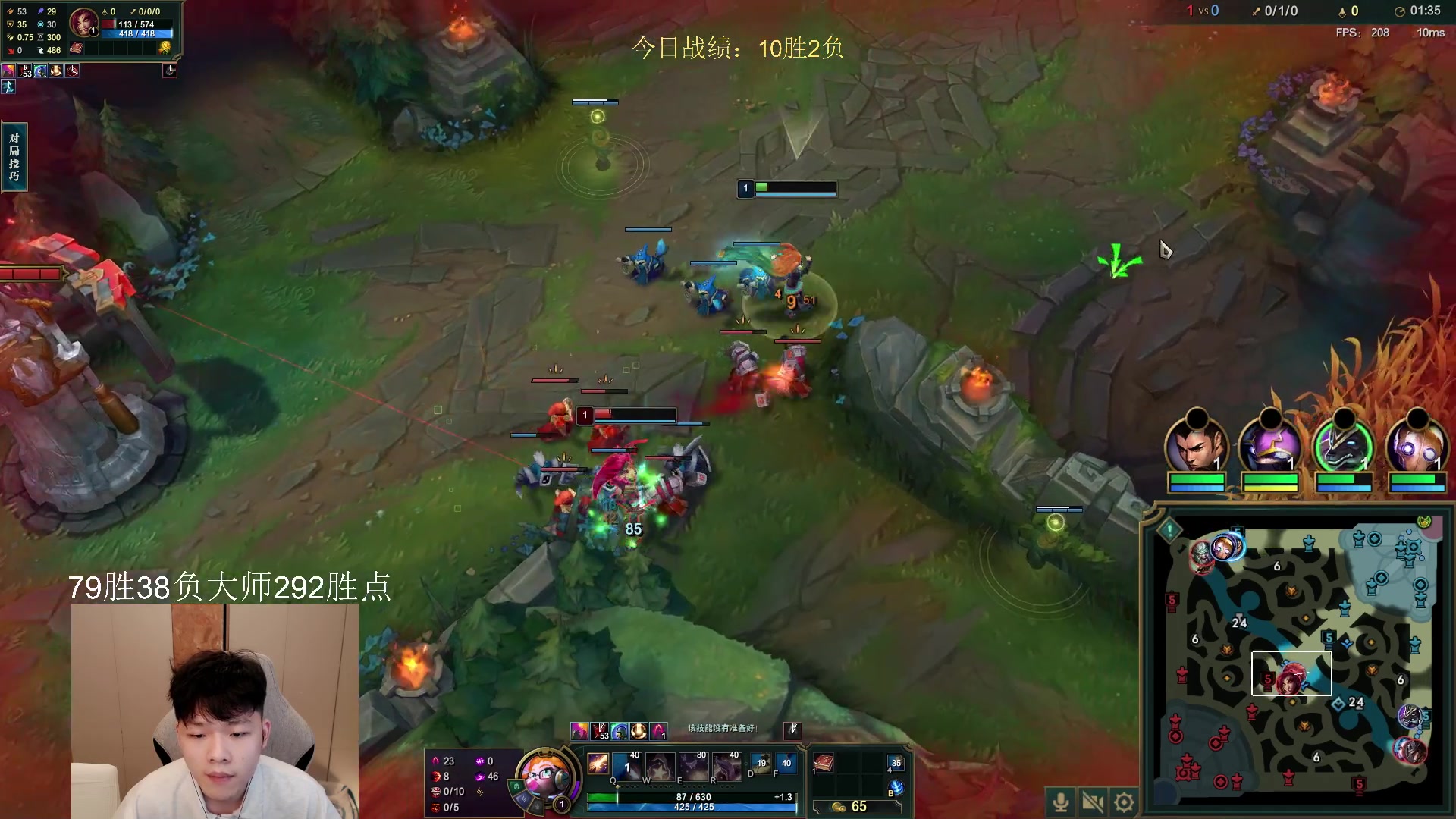 【2023-06-12 00点场】辛巴imb丶丶：狮王韩服排位之路！第9天！