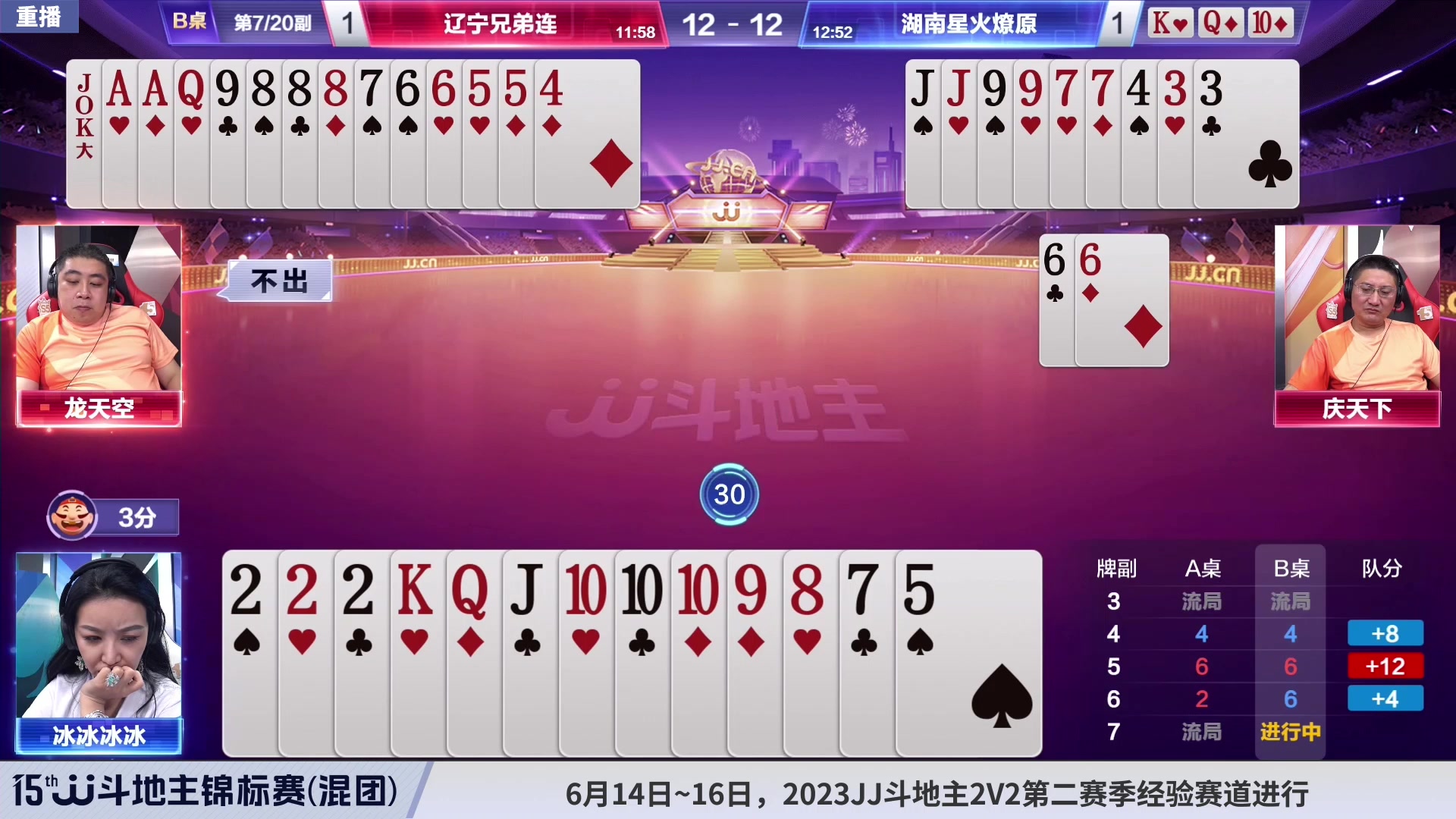 【2023-06-13 12点场】JJ斗地主官方：【预告】周二18点，混团决赛开打！