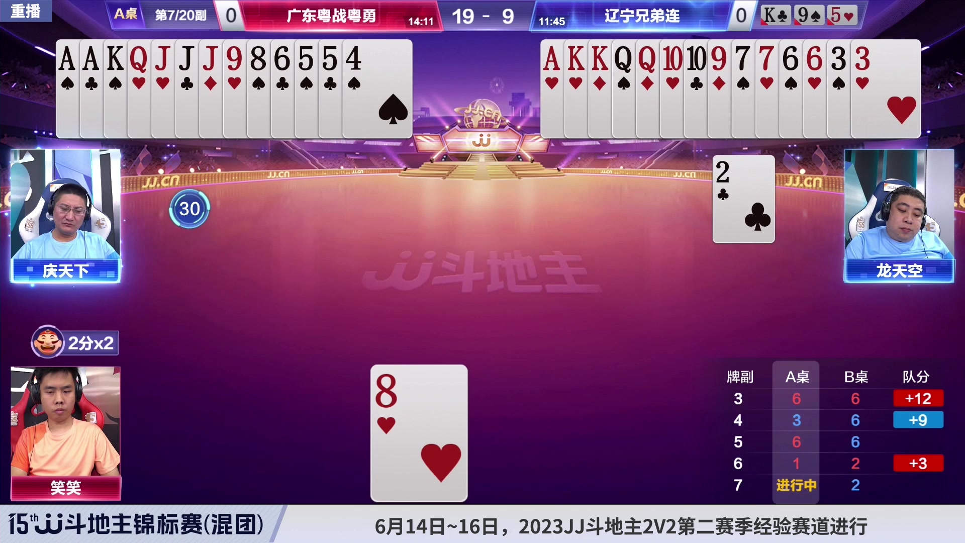 【2023-06-14 14点场】JJ斗地主官方：周三至周五，2V2经验赛道开打