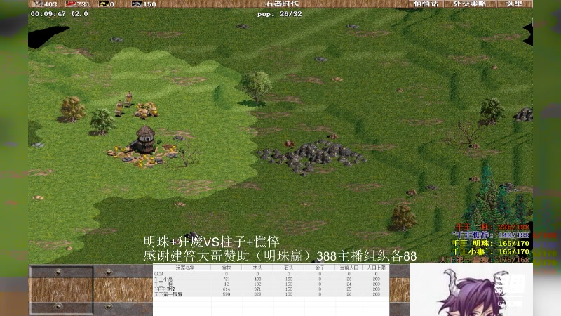明珠+狂魔3VS1柱子+憔悴