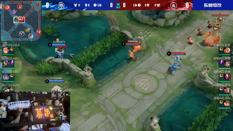 成都AG超玩会 VS 长沙TES.A第1局-2023KPL夏季赛常规赛