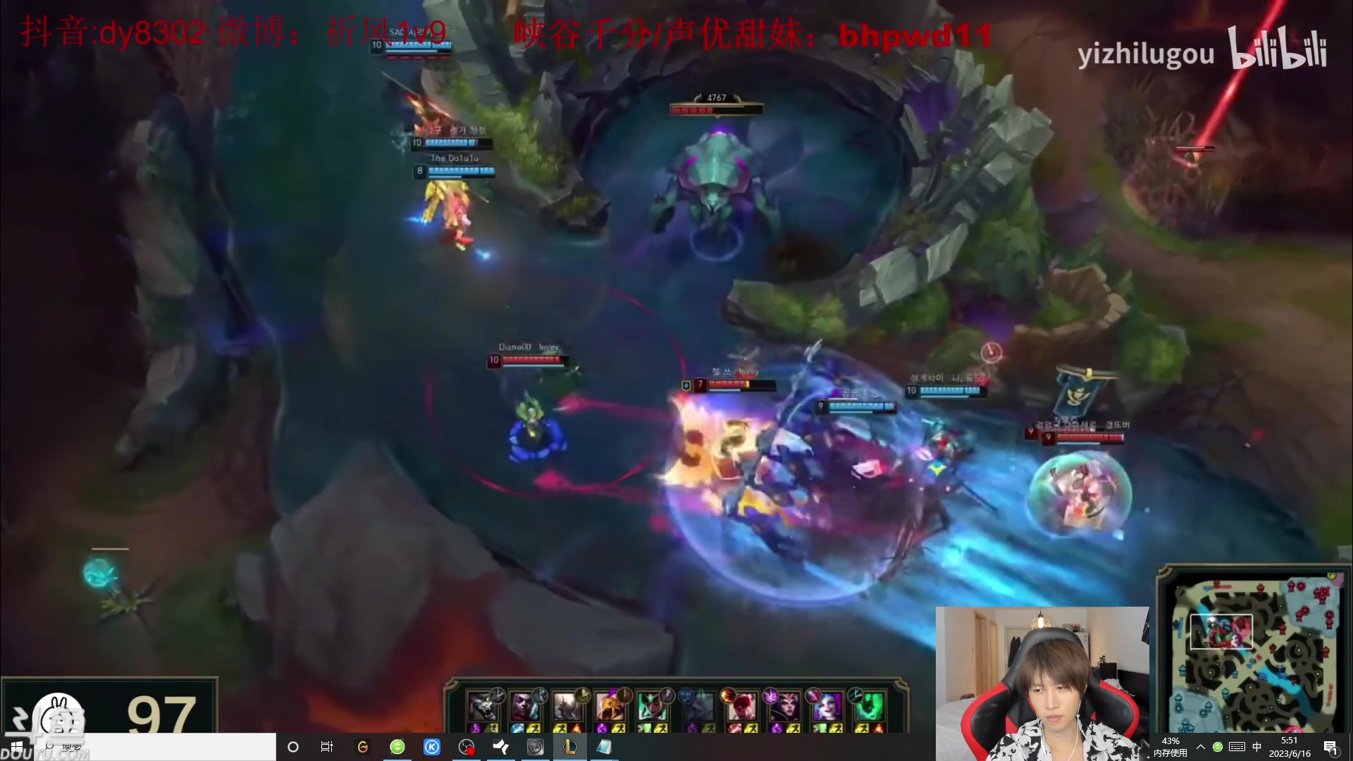 【2023-06-16 05点场】祈风1v9：国服第一VN！一个打八百多个！